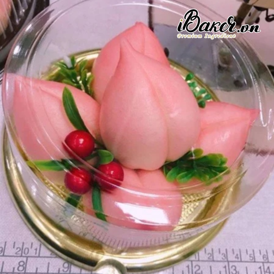 Hộp nhựa tròn đế vàng A1680G nắp cao 9cm