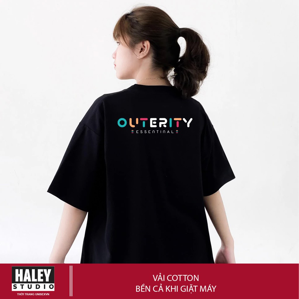 Áo Thun Nam Nữ Form Rộng Tay Lỡ Local brand HALEY Outerity Free size street wear Phong Cách Chất Cotton CTN478 - CTN485