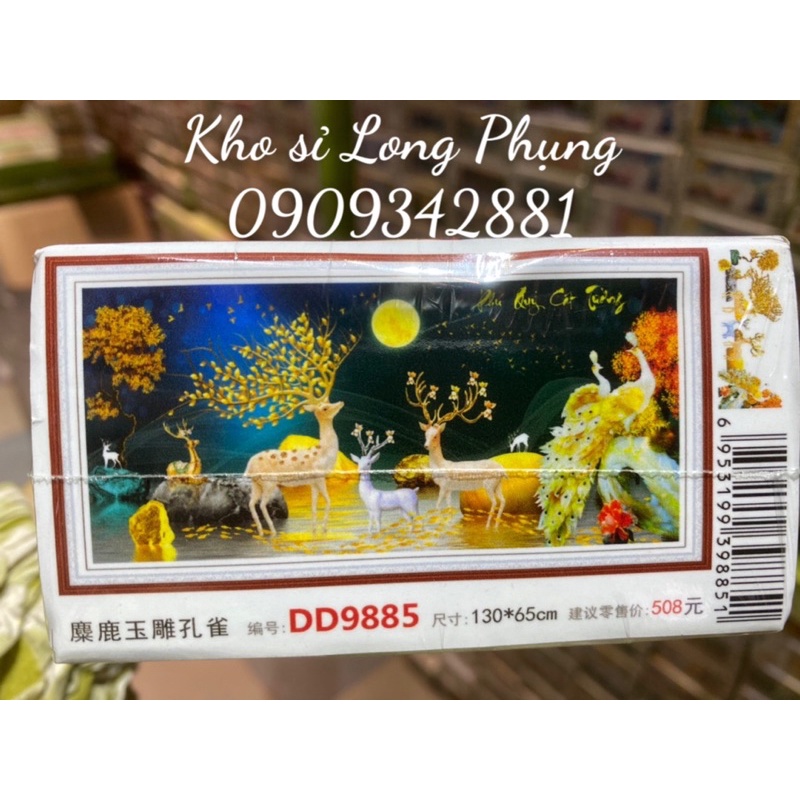 Tranh đính đá Phú quý cát tường D9885 chưa đính