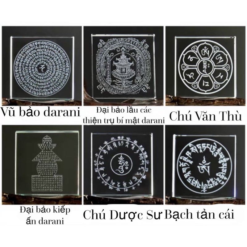 Tấm pha lê khắc chú