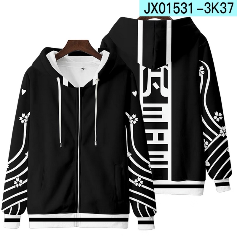 Áo hoodie/ áo khoác tay dài in họa tiết anime Tokyo Revengers Brahman Kawaragi Senju thời trang mùa thu