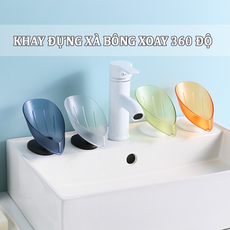 Khay / Kệ Đựng Xà Bông Bằng Nhựa 2 Tầng Ráo Nước Kiểu Vuông Vắn