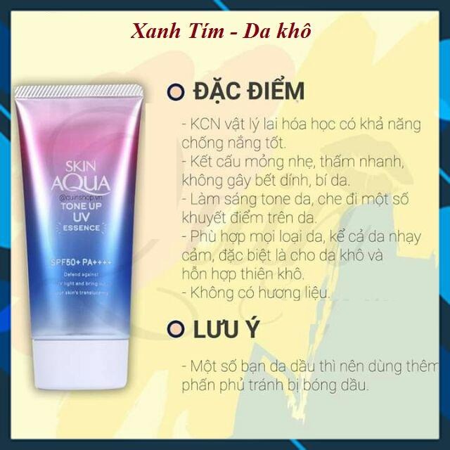 Kem chống nắng Skin Aqua Tone up UV SPF 50+ PA++++ Nhật Bản - Tuýp 80gr