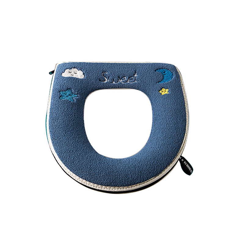 Đệm Cotton Nhung Lót Bệ Ngồi Bồn Cầu Bốn Mùa Thông Dụng Không Mát Mẻ