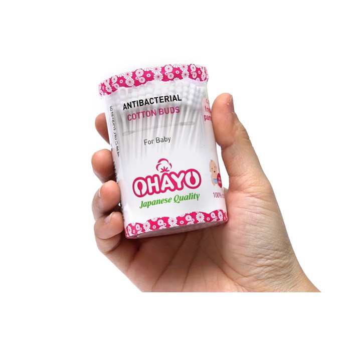 Tăm Bông Cao Cấp OHAYO JP02 - Dành Cho Trẻ Sơ Sinh - cvspharmacy