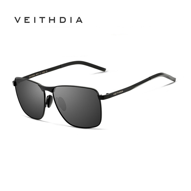 Kính râm phân cực nam VEITHDIA 2462 gọng vuông cổ điển6/4