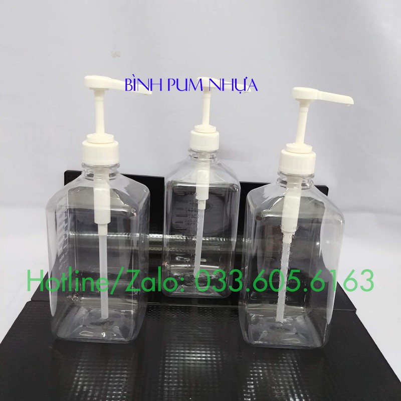 Bình đựng siro có vòi bơm 10ml chất liệu nhựa