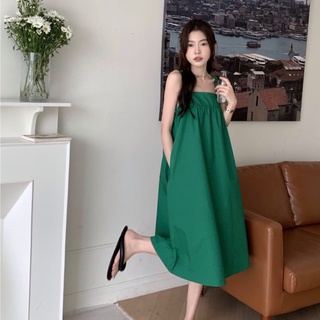 Đầm Hai Dây Form Rộng Kiểu Dáng Đơn Giản