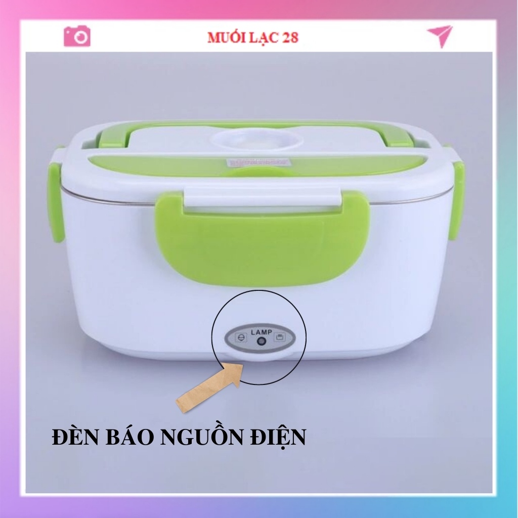 Cặp lồng giữ nhiệt cắm điện ủ cơm 3 ngăn - hộp cơm văn phòng cà mèn cắm điện inox hâm nóng MUL29