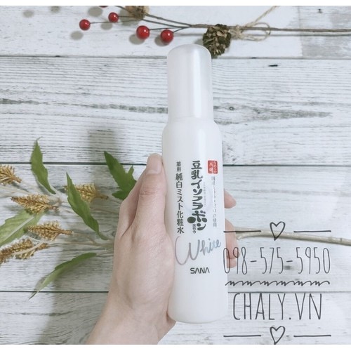 Xịt khoáng trắng da Nhật Sana Soy Milk White Mist Lotion. Nước hoa hồng xịt khoáng giảm thâm - dưỡng trắng đa năng hot