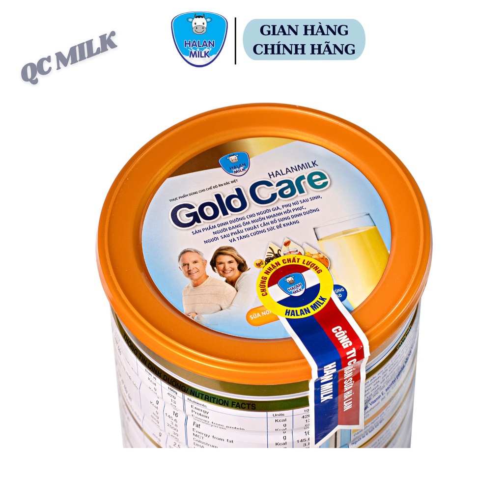 [Mua 3 tặng 1] COMBO 3 hộp Sữa Gold Care 900g/hộp Phục Hồi Sức Khỏe, Halanmilk