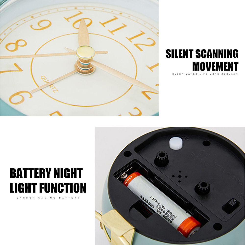 Đồng Hồ Báo Thức Kiêm Đèn Ngủ Mini Dùng Pin KENT1