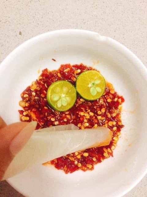 Combo 10 bịch bánh tráng sate ớt tắc tươi Siêu Cay cấp độ 7
