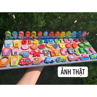 [GIÁ HỦY DIỆT] Đồ chơi rèn luyện tính kiên nhẫn cho bé trai và bé gái trên 1 tuổi - Bộ câu cá nam châm bằng gỗ