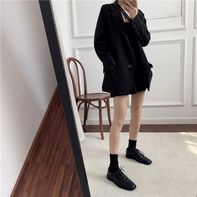 Giày oxford mũi vuông dây buộc 4 nấc (có ảnh thật) | BigBuy360 - bigbuy360.vn