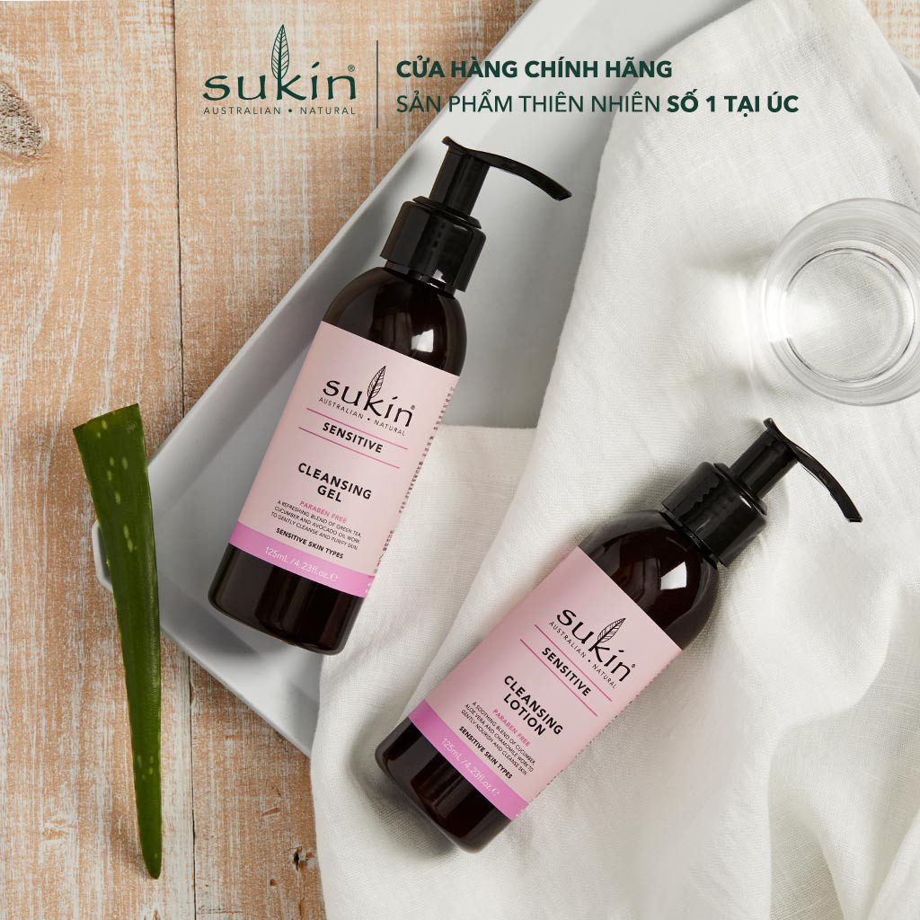 Sữa Rửa Mặt Dành Cho Da Nhạy Cảm Dạng Lotion Sukin Sensitive Cleansing Lotion 125ml | BigBuy360 - bigbuy360.vn