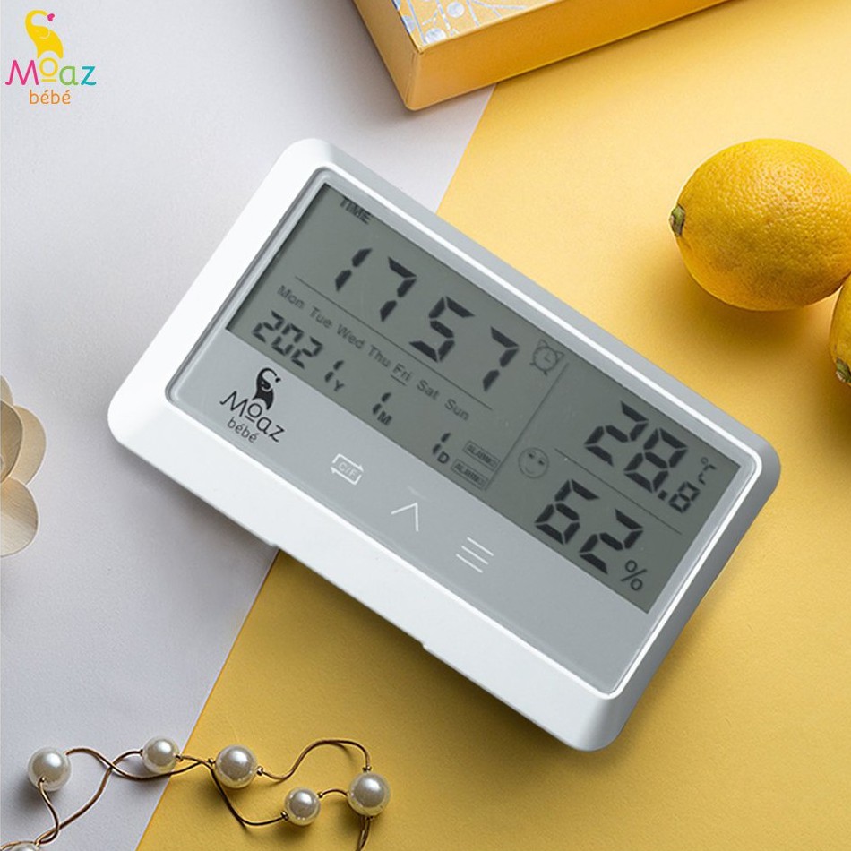 Nhiệt Kế Đo Nhiệt Độ Phòng Và Độ Ẩm Đa Năng Moaz BéBé