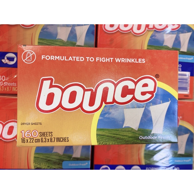 Lẻ 1  TỜ Giấy thơm quần áo Bounce Mỹ bỏ vào máy giặt, bỏ vào tủ quần áo, làm thơm xe hơi