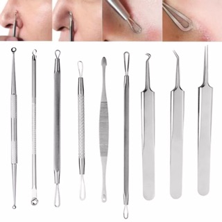 [1Pcs] Dụng Cụ Gắp Mụn, Nặn Mụn Đa Năng Tiện Lợi Thép Không Gỉ Stainless Steel Extrator Blackhead Tweezers Comedone
