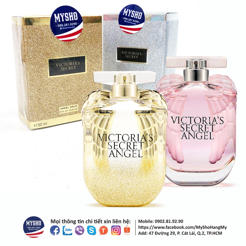 Khuyến mãi Nước hoa Victoria Secret Angel màu bạc 100ml - hàng chuẩn USA chính hãng