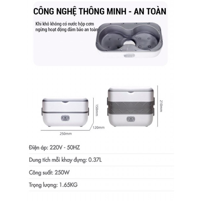 Hộp cơm điện văn phòng | Hộp nấu cơm văn phòng | Hâm nóng đa năng | BigBuy360 - bigbuy360.vn