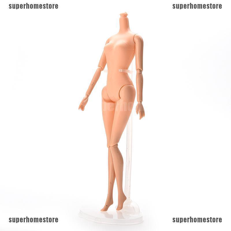 1 Giá Đỡ Treo Quần Áo Búp Bê Bằng Nhựa Màu Trắng