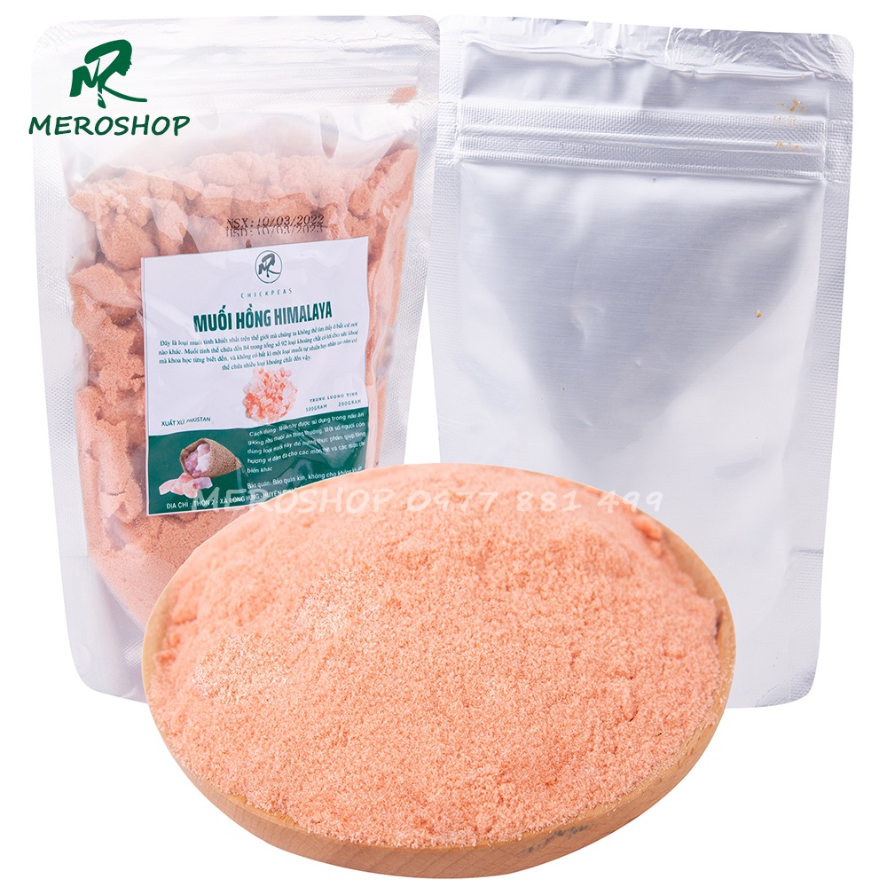 200GRAM MUỐI HỒNG HIMALAYA SHOP MẸ RÔ (túi nhỏ)