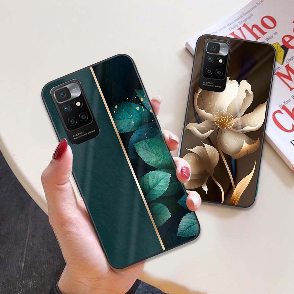 Ốp lưng ép kính chống bể Xiaomi redmi 10 / Redmi Note 11 4G  hình nghệ thật đẹp mắt, sang trọng