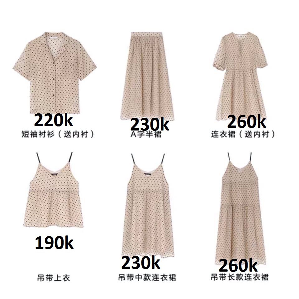 Set đồ cho bạn thân chấm bi siêu kute