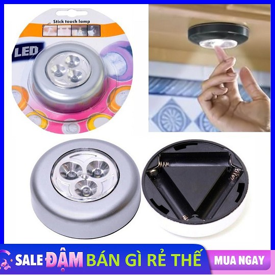 Đèn Led dán tường 3 bóng siêu sáng, tiện lợi mọi nơi