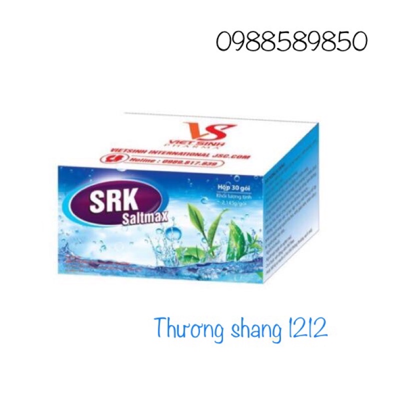 Hộp 30 gói muối rửa mũi SRK Saltmax