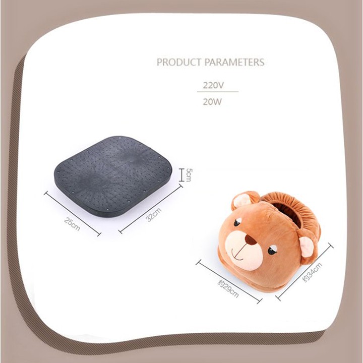 RE0351 Túi sưởi chân cắm điện cao cổ - Túi chườm túi sưởi - Ủng vải sưởi chân