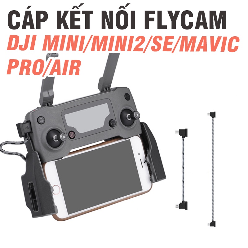 Cáp kết nôi tay điều khiển flycam và điện thoại dùng cho flycam DJI mavic mini 2, mini SE, Mavic Air 2, air 2S