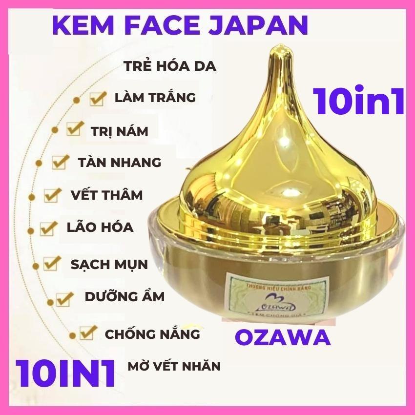 Kem dưỡng trắng da mặt Ozawa Japan ban ngày 10in1,cấp ẩm,mờ nám,tàn nhang,vết thâm giảm mụn face mỹ phẩm quốc tế abc