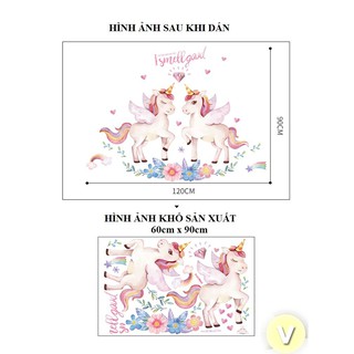 Decal dán tường Unicorn Kỳ lân