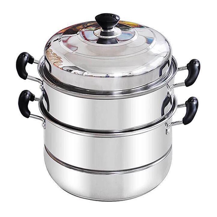 Nồi xửng hấp 3 tầng inox 28cm