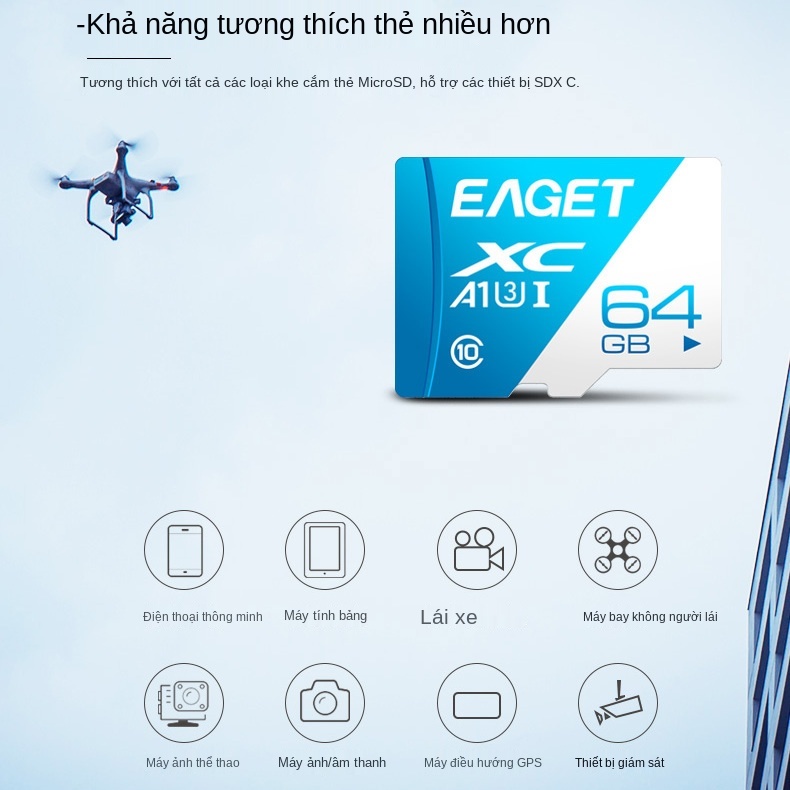 Thẻ nhớ Yijie Đầu ghi 64g tốc độ cao thẻ nhớ điện thoại di động thẻ sd camera giám sát ô tô thẻ tf đa năng | BigBuy360 - bigbuy360.vn