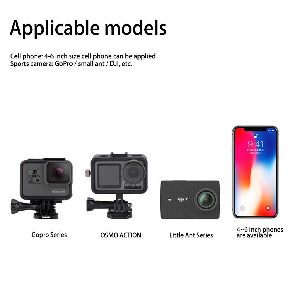 Giá đỡ máy ảnh FONKEN có cốc hút gắn xe ô tô tiện lợi thích hợp cho GoPro Hero DJI