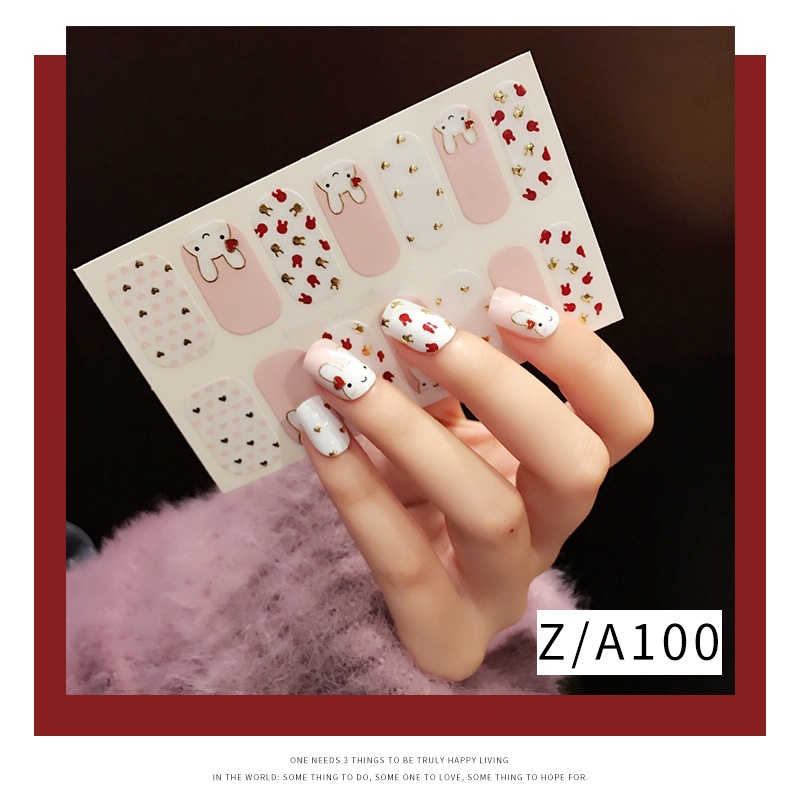 Miếng Dán Trang Trí Móng Tay 3d Toàn Diện Chống Thấm Nước