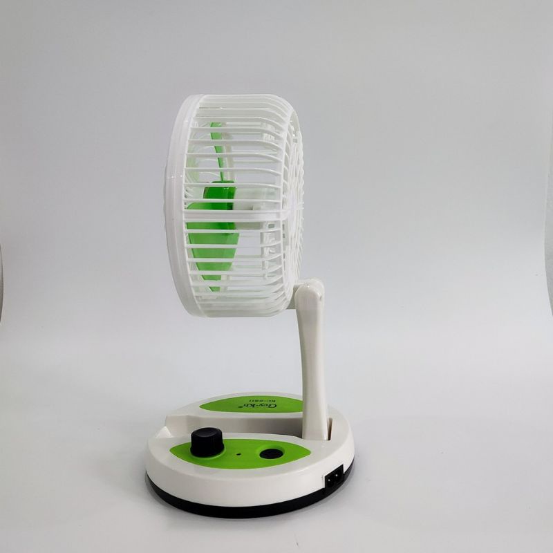 Quạt Để Bàn Mini KC-5811 - Đèn led - Pin tích điện tiện dụng 1600mA