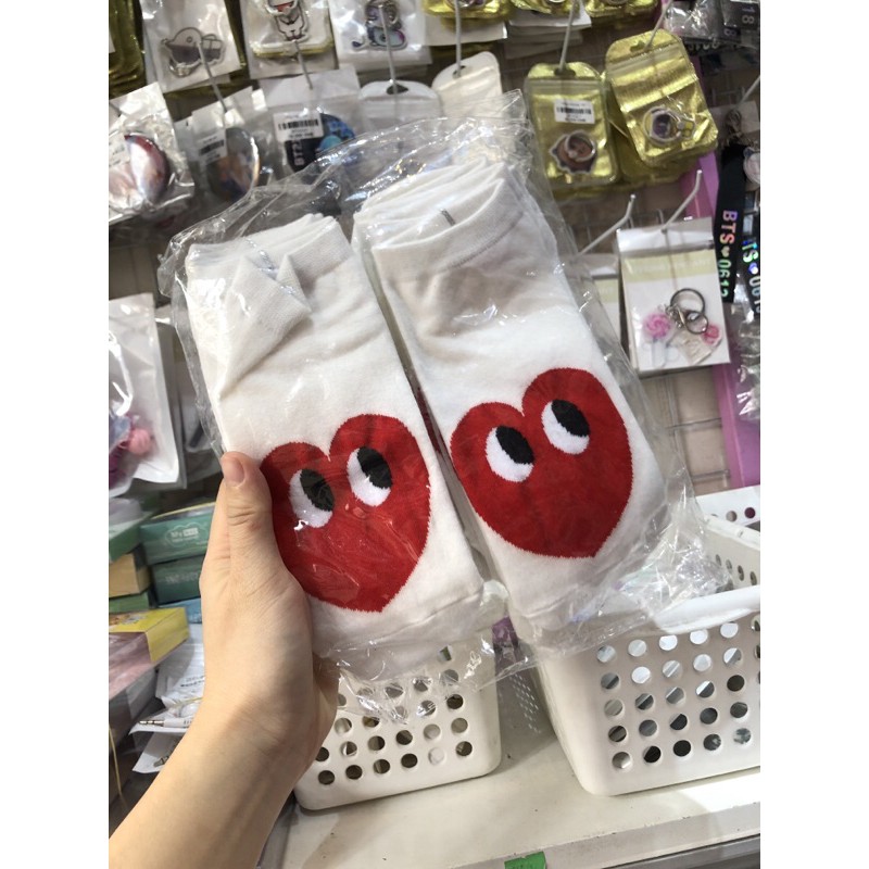 [Siêu rẻ] Tất ngắn cổ phong cách Hàn Quốc trái tim