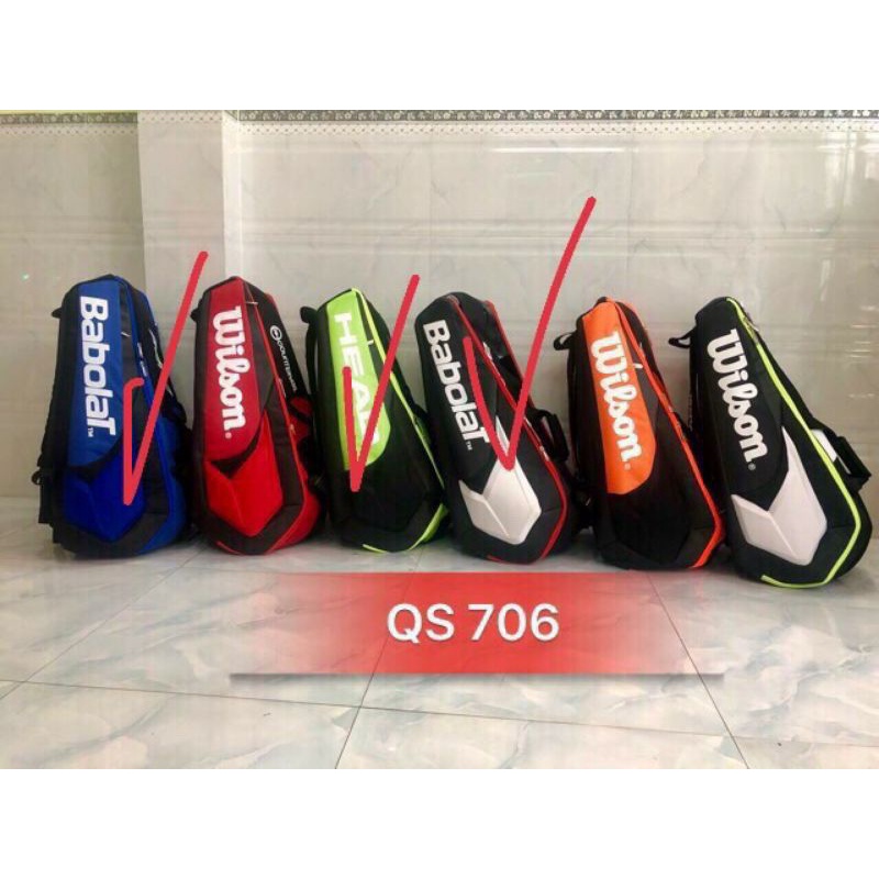 Balo túi đựng vợt tennis HEAD- Wilson cao cấp