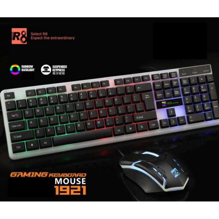 Bộ bàn phím chuột keyboard Mouse Gaming R8 1921 Led | BigBuy360 - bigbuy360.vn
