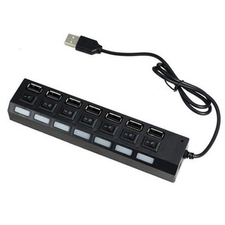 Hub cổng Usb 7 cổng có công tắc ( Đen )