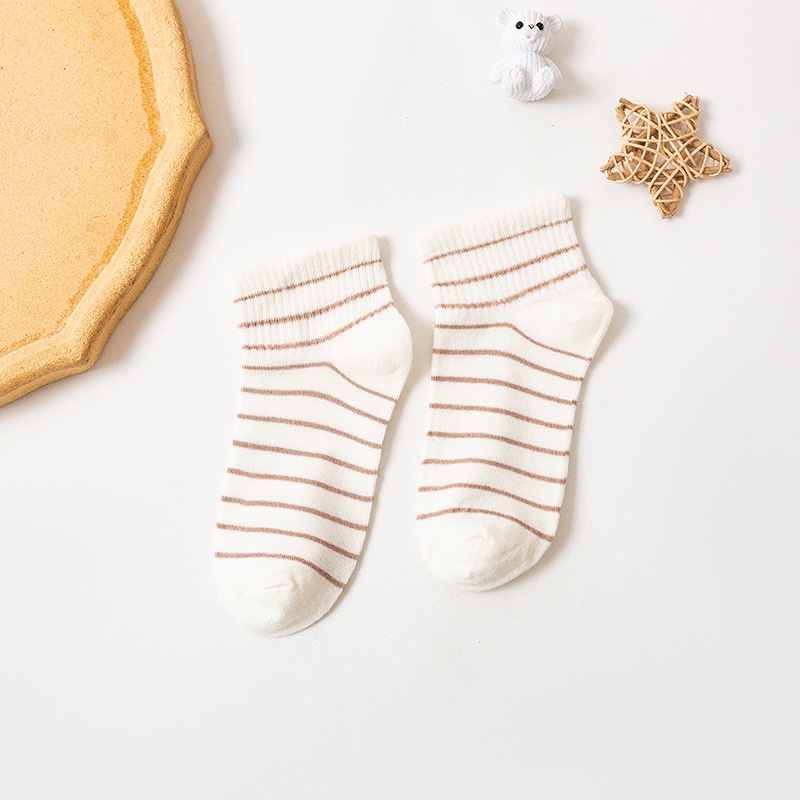 Tất Nữ Cổ Ngắn Phong Cách Hàn Quốc Họa Tiết Dễ Thương, Cute, Đáng Yêu Dễ Phối Đồ Họa Tiết Gấu Cute