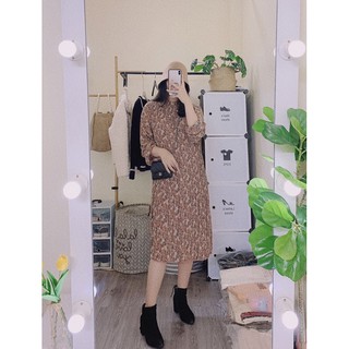 VÁY MAXI HOA SUÔNG KÈM DÂY ĐAI