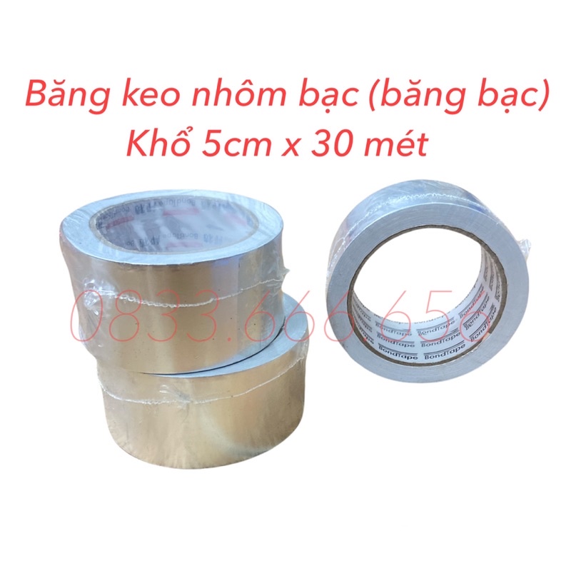 Băng keo nhôm bạc chịu nhiệt - Băng bạc