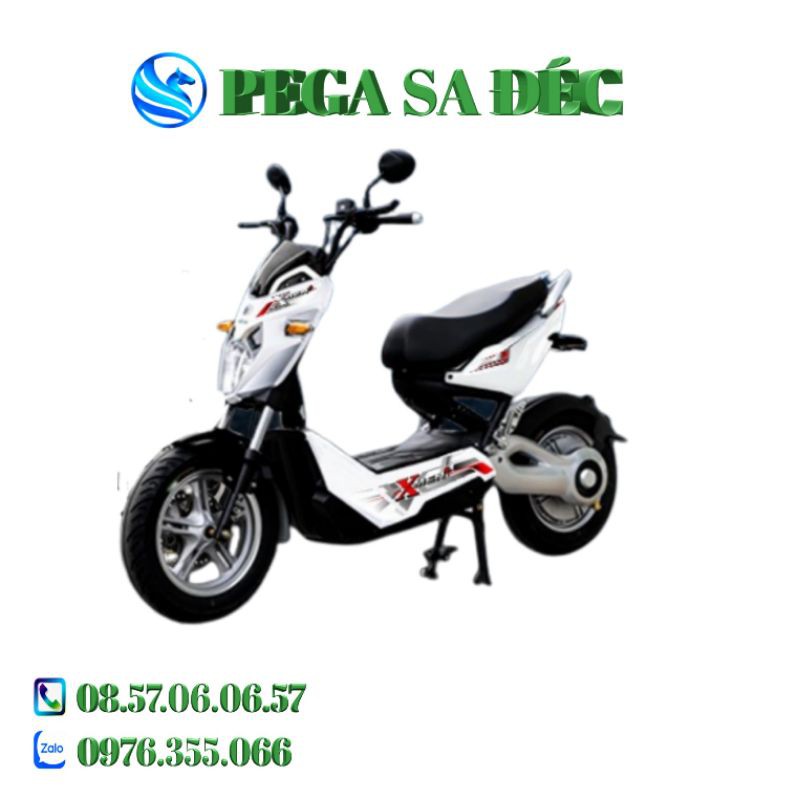 Xe điện Pega Xmen + Trắng