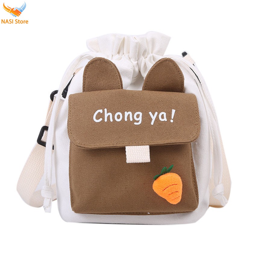 [Túi Cute] Túi đeo chéo nữ Chong ya phong cách Hàn Quốc (T1014) phối màu rất dễ thương - NASI Store