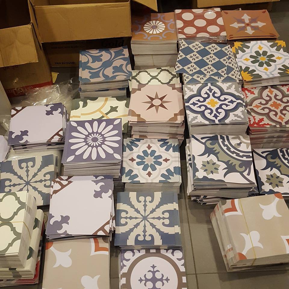 Decal Gạch Bông miếng lẻ 20x20cm - Decal dán tường, dán bếp - Trang trí nhà cửa - Viet Decor | BigBuy360 - bigbuy360.vn